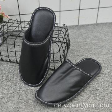 Home Slipper Indoor Comfort TPR Sohle Leder Slipper